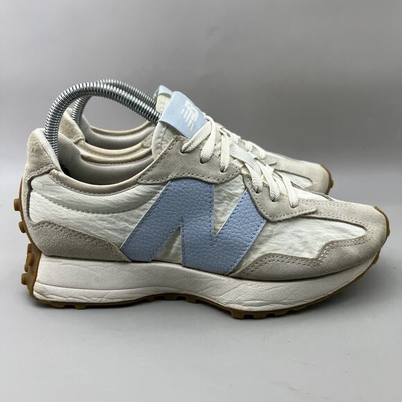 New Balance Shoes - New Balance 327 Running Sneakers Women Size 8.5 B White Blue Comfort Low Shoes